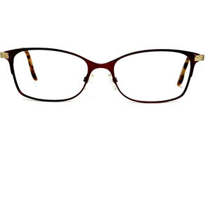 BCBGMAXAZRIA ANITA Wine Womens Rectangular Eyeglasses Frames 52-16-135 H13647‎